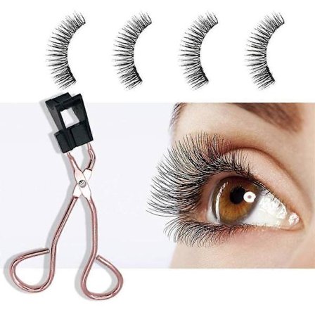 8D magneettiset tekoripset, liimattomat tekoripset, magneettinen ripsentaivutin ja 1 pari pehmeitä magneettisia tekoripsiä