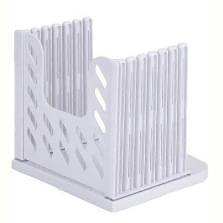 Säädettävä leipäviipaleleikkuri kotitekoiselle leivälle, muovinen leipäleikkuri leivän viipalointiin, kokoontaitettavat keittiön leivontatyökalut (