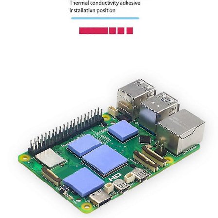 För 5 Ren Koppar Kylfläns Aktiv Kylfläkt Kylare Kylflänsar