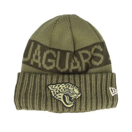 New Era - Verde cuff Beanie - Jacksonville Jaguars NFL Salute To Service Green Knit Cuff @ Hatstore
