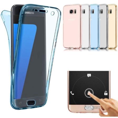NYHET! Smart deksel med berøringsfunksjon til Samsung Galaxy J7 2017 Guld