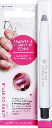 Depend Remover & Corrector Pen, Makeup, Negle, Neglelakfjerner