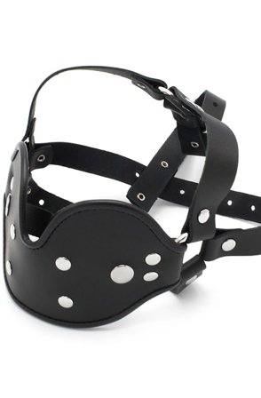 Leather Head Mounted Mouth Gag - Woome.pl