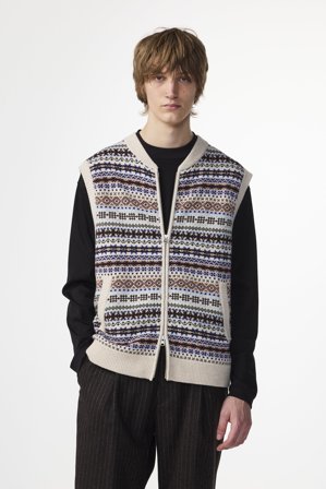 Robbie Zip Vest 60004 Väst Herr Multi Certified Wool