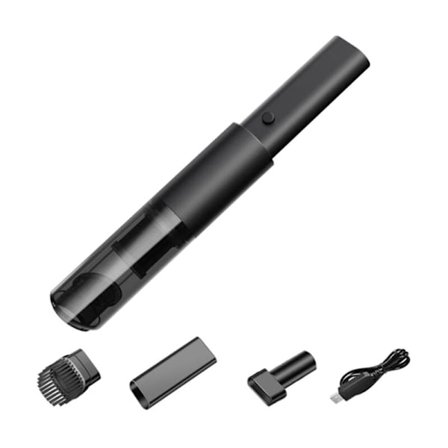 Käsikäyttöinen imuri auton puhdistukseen, 5Kpa vahva imuteho, kannettava, märkä ja kuiva - Musta