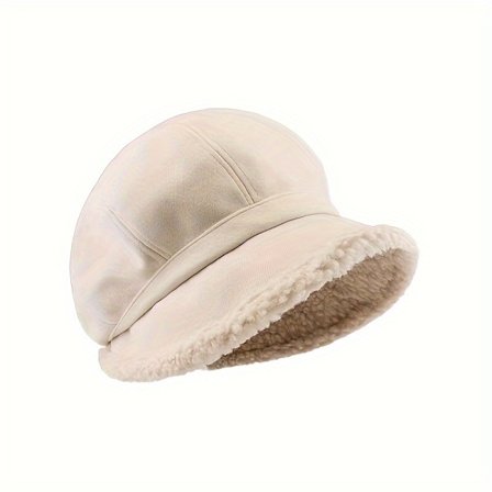 1 stk. Dame Realistisk Vinter Beret Hat - Blød Akryl, Tyk Varm Hue med Ørebeskyttelse, Tætsiddende Ikke-Elastisk F [DB]