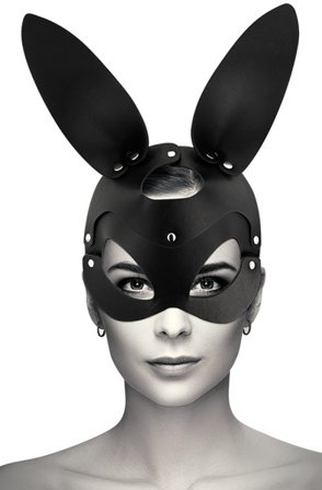 Vegan Leather Mask With Bunny Ears - Woome.pl