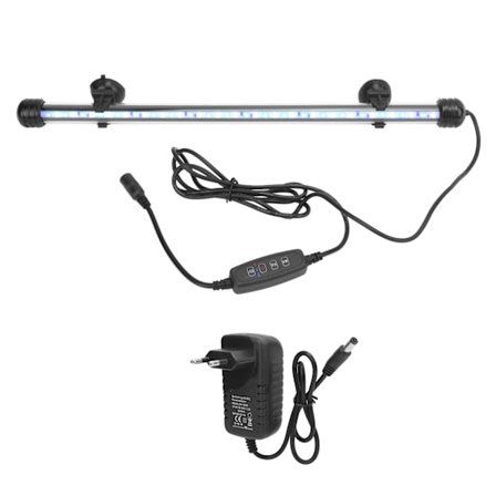 Vandtæt LED Akvarielys 3 Tilstande Dæmpbar 38CM 100‐240V EU Stik