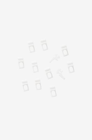 Jotex - Glidere Til Gardinskinne 12-pk Hvit - FELIX - Kjøp Gardintilbehør hos Jotex