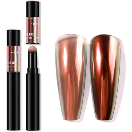 1S Kromi Kynsipuuteri Kynä - Holografiset Kynnet Puuteri Ilmatyyny Kynä Yksisarvinen Peiliväri-872