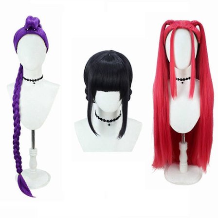 K-pop Demon Hunters Cosplay Parykk Idol Gruppe Syntetisk Hår for Konsertscene Zoey Barn Zoey-FF- Zoey Kids