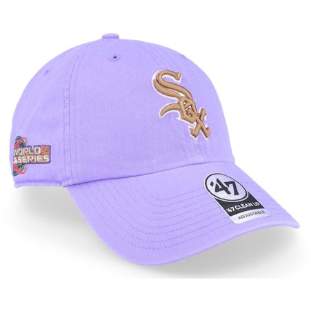 47 Brand - MLB Lilla unconstructed Caps - Chicago White Sox MLB Double Under 47 Clean Up Lavendel Dad Cap @ Hatstore