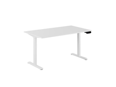 Skrivbord Ergo 2-motorigt 140x80cm vit - Lyreco - Kontorsmöbler och inredning - Bord och hurtsar - Skrivbord - Höj/sänkbar
