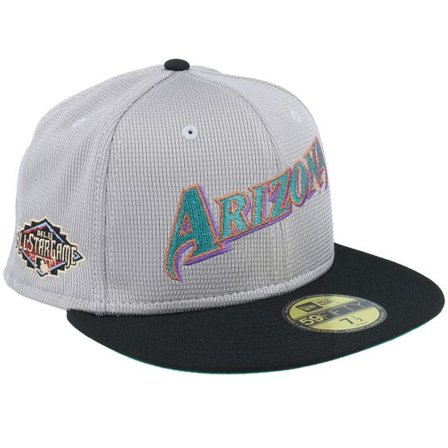 New Era - MLB Grå fitted Keps - Arizona Diamondbacks Pivot Mesh Crown Grey/Black Fitted @ Hatstore