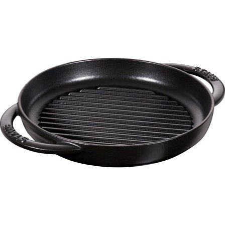 Staub Pure Grill Grillpande Rund 22 cm Sort | KitchenOne