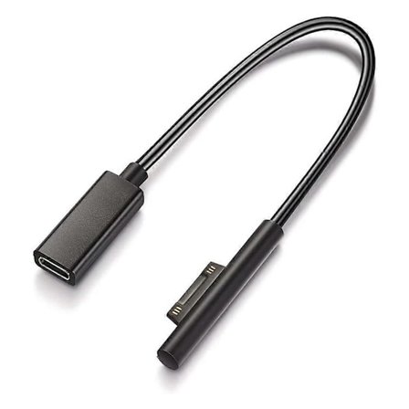 För SURFACE Connect till USB-C Laddningskabel Kompatibel för SURFACE Pro7 Go2 Pro6 5/4/3 Laptop1/2/3 & för SURFACE Book