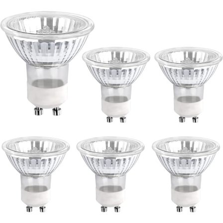 Halogenlampa GU10 35W 230V, 380lm Varmvit 2700K, Dimbar halogenspotlight, för skåpbelysning, displaylampor, 6-pack