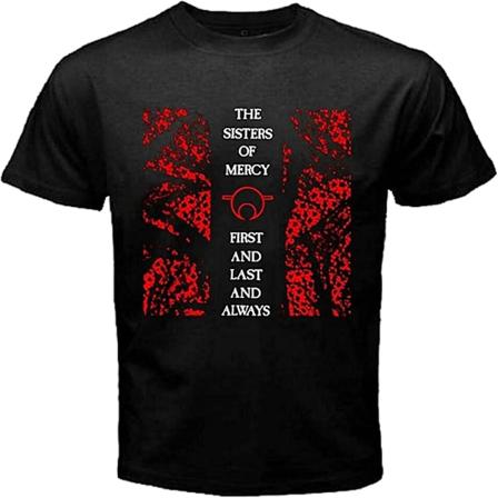 Søster T-shirt Søster Of Mercy First And Last Music T-shirt Grafisk T-shirt Med Trykt Skjorte Kortærmet Til Mænd_7706 -Voksen, 3xl XL