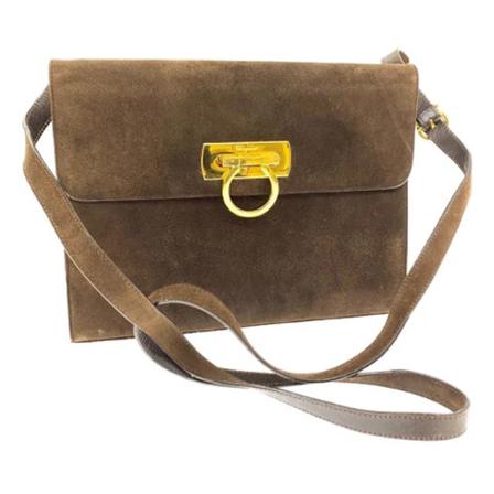 Salvatore Ferragamo Pre-owned, Pre-owned Shoulder Bag Bruin, Dames, Maat:ONE Size,leer