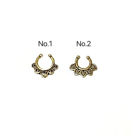 Fake septum piercing (1st)