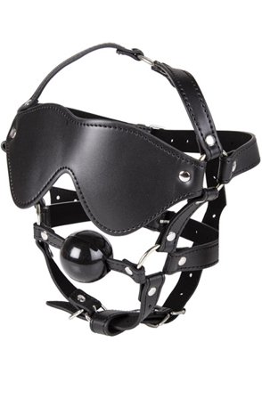 Full Head Blindfold & Ball Gag Set Gag