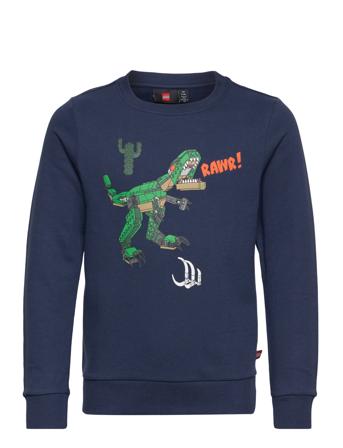 Lwstorm 717 - Sweatshirt Sweat-shirt Genser Marineblå LEGO Kidswear*Betinget Tilbud