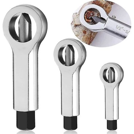 3 kpl Metallipähkinänjakaja, Metallipähkinänjakaja Murtaja Manuaalinen Painepähkinänjakaja Poistaja Uuttotyökalu, 9-12mm/12-16mm/16-22mm 