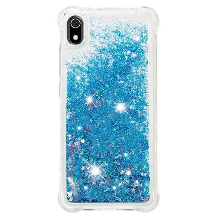 Liquid Glitter Skal För Xiaomi Redmi 7a - Blå Blå