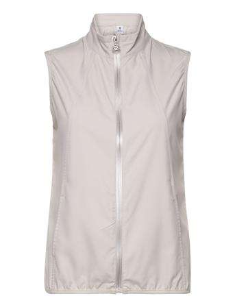 Mia Wind Vest Vests Padded Vests Beige Daily Sports*Betinget Tilbud