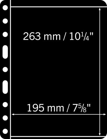 Leuchtturm VARIO plus lommer - 1 Stribe - Pakke med 5 stk.