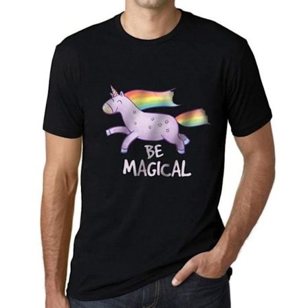 T-shirt herr Be A Magical Unicorn – Be Magical Unicorn – Vintagesvart T-shirt