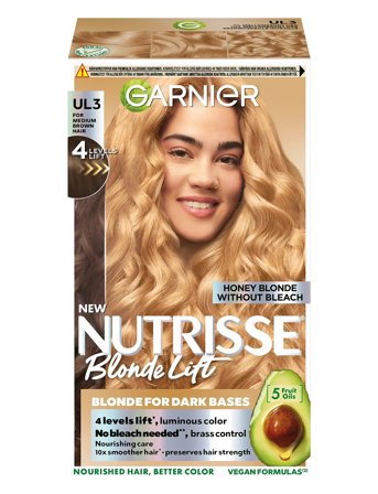 Garnier Garnier Nutrisse Blonde Lift Ul3 4 Level Lift Blonding För Mellanbrunt Hår 1 Pce - Beige - 1 PCE