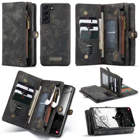 Caseme Multi-slot 2 I 1 Plånboksfodral Galaxy S22 Plus Svart