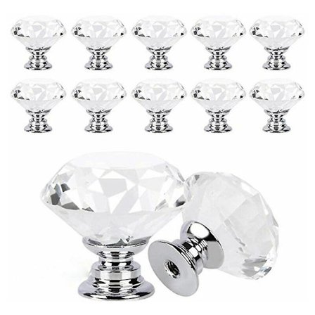 Kristallknoppar för dörrar och lådor