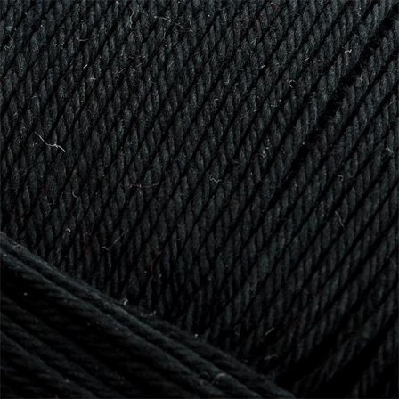 Merc. 8/4 Virkgarn gr. på nystan Svart one size