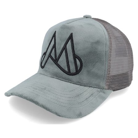 Maggiore - Grå trucker Caps - Unlimited M Logo Dark Grey/Black Logo Trucker @ Hatstore