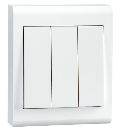 SG Bryter Påvegg Hvit 1+1+1