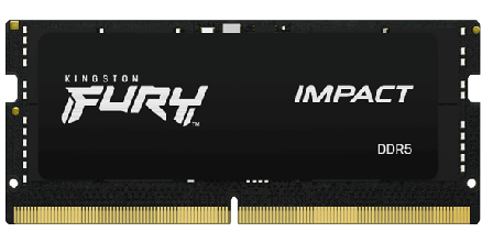 Kingston FURY Impact - DDR5 - modul - 16 GB - SO DIMM 262-pin - 6000 MHz / PC5-48000 - ikke-bufret