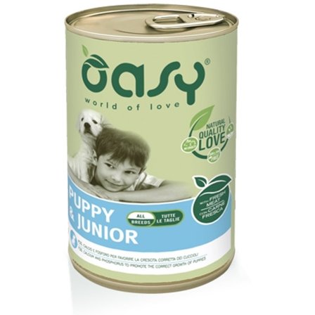 Oasy Wet Dog Lifestage Patè Cibo Umido Cuccioli Lattina 400g