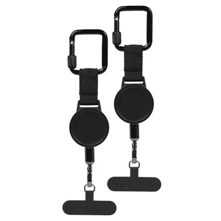 Uttrekkbar tyverisikring telefonholderstropp - Kraftig firkantet trekkflik snor nøkkelring med høy strekkfasthet for utendørs reiser og fotturer (h})