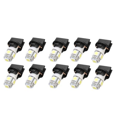 10x T10 Vit 5050 194 LED-lampor Instrument Gauge Cluster Dash Light Med Sockel