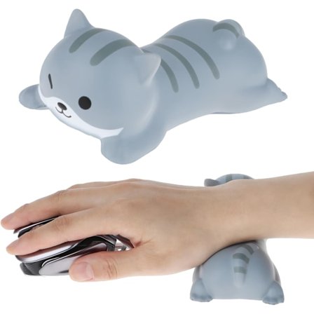 Sød håndledsstøtte musemåtte lille kat håndledsstøtte ergonomisk musemåtte blød memory foam håndledsstøtte
