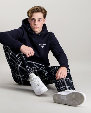Björn Borg CORE FLANNEL PYJAMA PANTS Czarny Piżama i spodnie od piżamy Chłopiec - Kids Brand Store