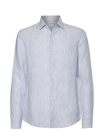 Calvin Klein | Linen Stripe Slim Shirt | 42