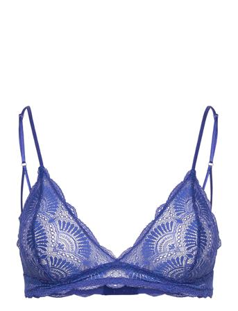 Lace Triangle Bralette Lingerie Bras & Tops Soft Bras Triangle Bras Multi/mønstret Understatement Underwear