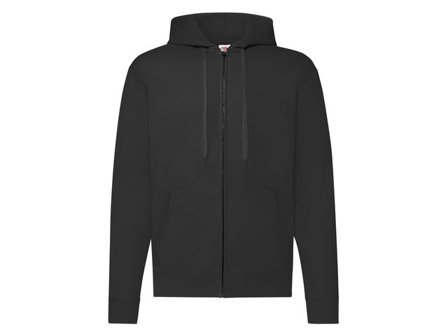 FRUIT OF THE LOOM Zip Hoodie svart 2XL - Lyreco - Yrkeskläder > Tröjor och Sweatshirts > Zip-tröjor