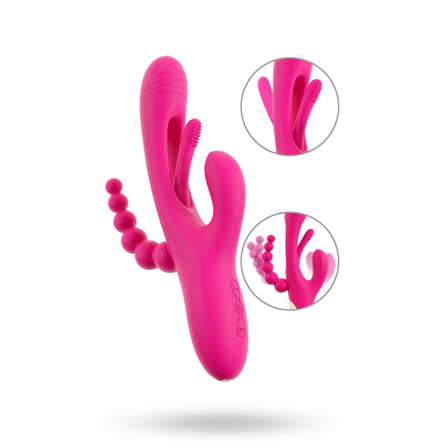 Triple Vibe With Flicking Tongue - Sexleker Vuxen: Vibrator, dildo & massajestaver