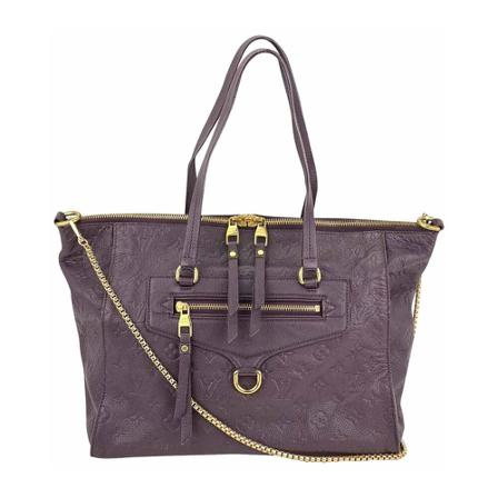 Louis Vuitton Vintage, Pre-owned Tote Bags Paars, Dames, Maat:ONE Size,leather