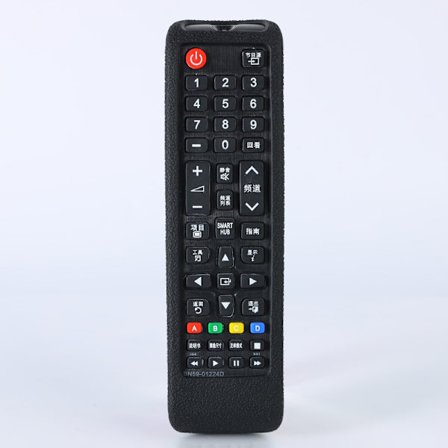 Sort silikonebeskyttende etui til Samsung-fjernbetjening, AA59-00741A AA59-00786A BN59-01315B, cover shell til Samsung-fjernbetjening, skridsikker, A