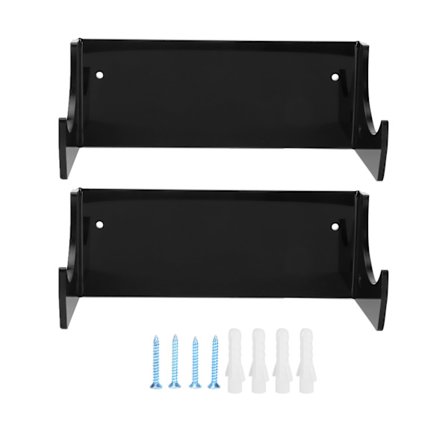 2 kpl Seinähylly Skateboard-teline Näyttö Säilytysteline Snowboard Järjestäjä Tarvikkeet Musta